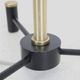 Dansa lamp / C. V. Østergaard floor lamp / reading lamp with "rocket" base / 1960s / 1970s / brass / Danish modern design