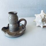 Ceramic candle holder signed Vallauris