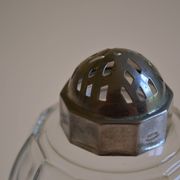 Art Deco glass sugar bowl from Czechoslovakia
