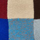 Plaid couverture Granny square au crochet en laine fait à la main