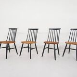 Set of four spindle back chairs, The Netherlands 1960's
