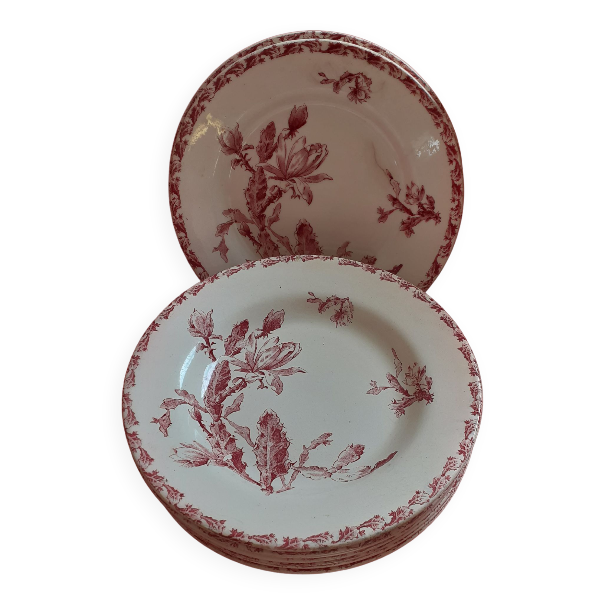 Set of 11 Gien plates