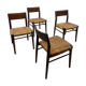 4x MidCentury Papercord Chairs by Hartmut Lohmeyer for Wilkhahn