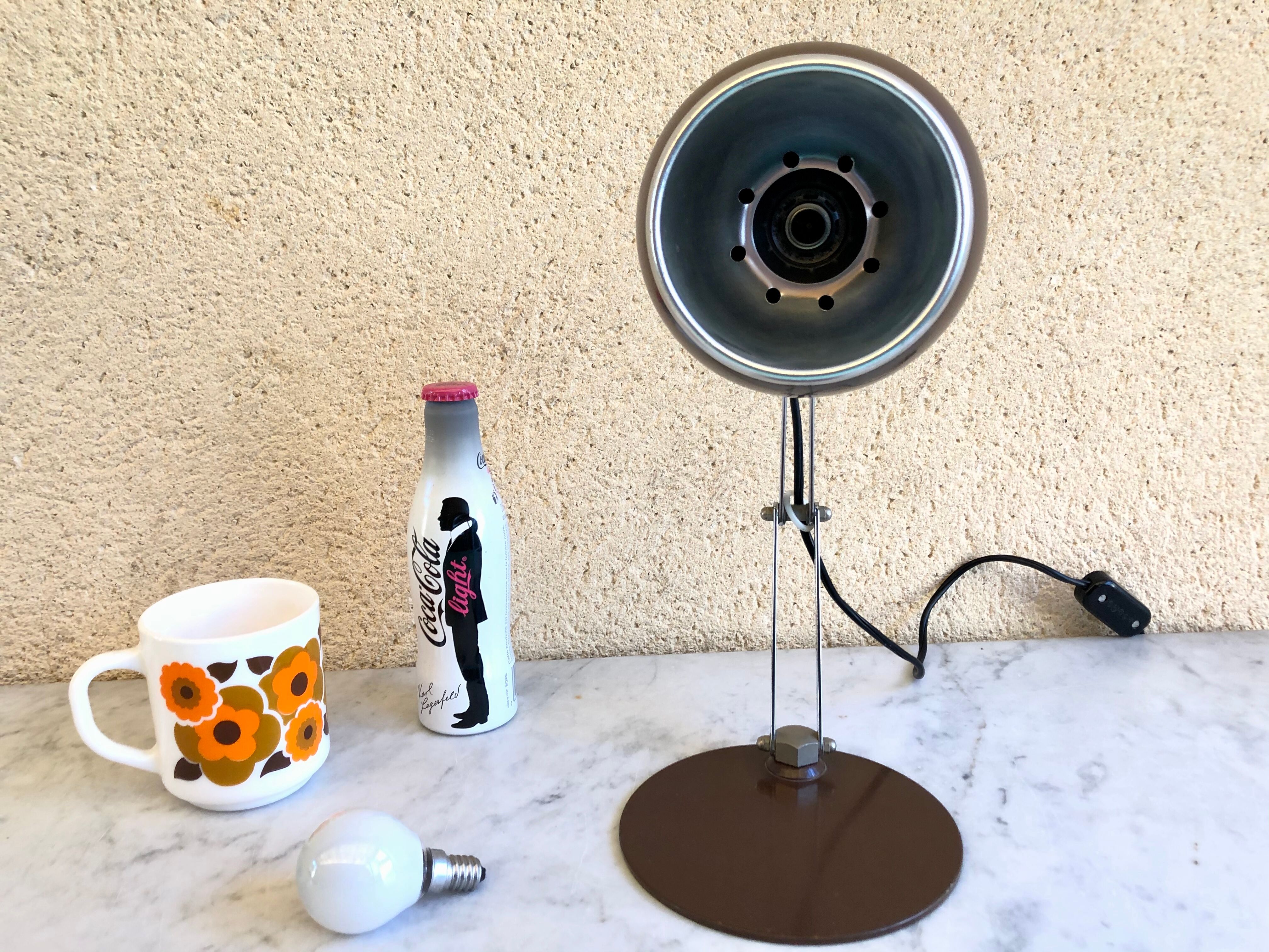 Eyeball Reggiani Italy 70s desk lamp