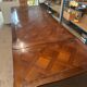 Large extendable dining table in Louis XV style – marquetry