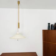 Unique Pendant Lamp with Counterweight by Vereinigte Werkstätten München