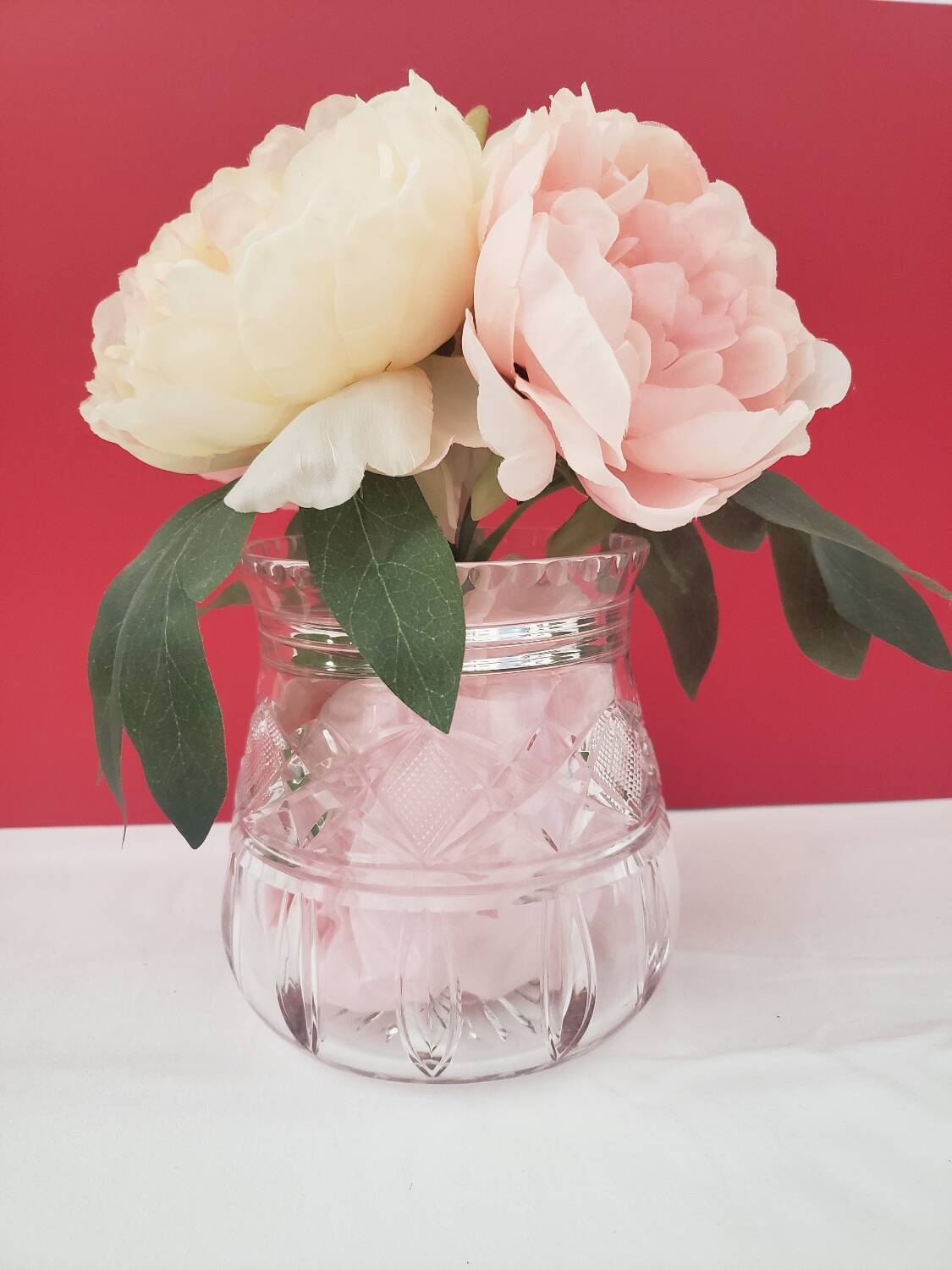 Vintage crystal vase