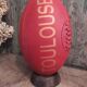 Vintage leather rugby ball Toulouse
