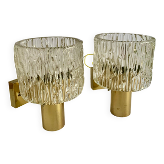 Pair wall lamps, 1960s