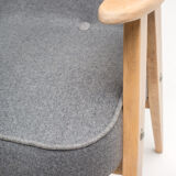 Pair of 366 armchairs DARK FELT