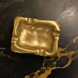 Brutalist bronze ashtray, Lauterbach, France, 1950s