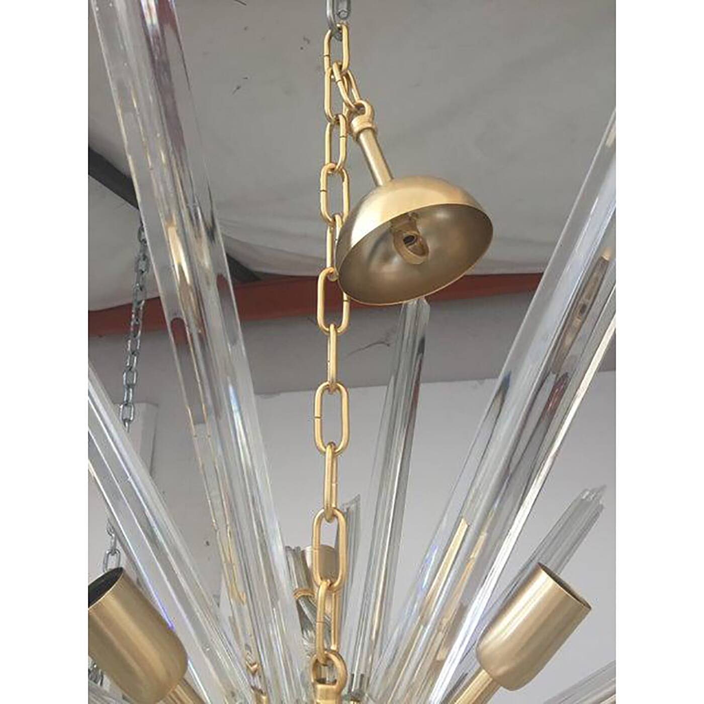 Contemporary Murano Style Glass Sputnik Chandelier