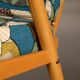 Boomerang armchair Thévenon fabric