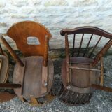 Mismatched bistro chairs