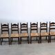 Ensemble de six chaises de salle à manger françaises