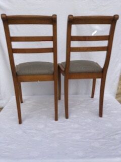 Chaises dossier barrette