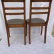 Chaises dossier barrette