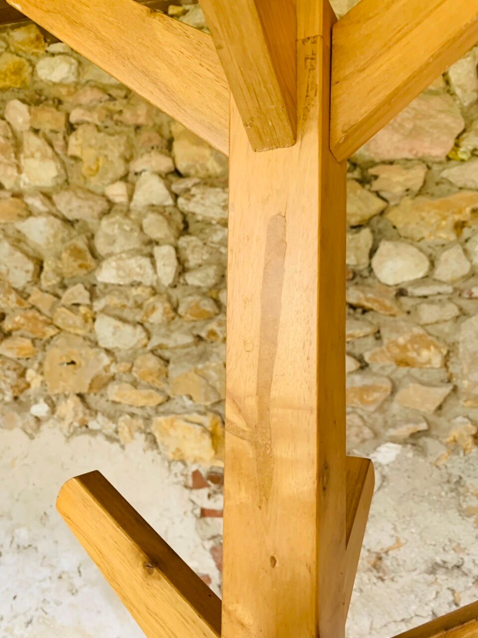 Vintage floor-standing coat rack, circa 1970s