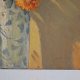 Claude PALLOT (1901-1987) "Still life with bouquet of yellow flowers" oil on panel signed