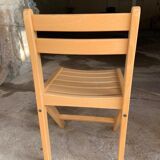Set of 4 chairs in beech
