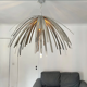 Suspension vintage en lamelles d'aluminium