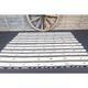 Vintage Turkish Oushak Handmade Cotton White Wool Kilim Area Rug 154x200