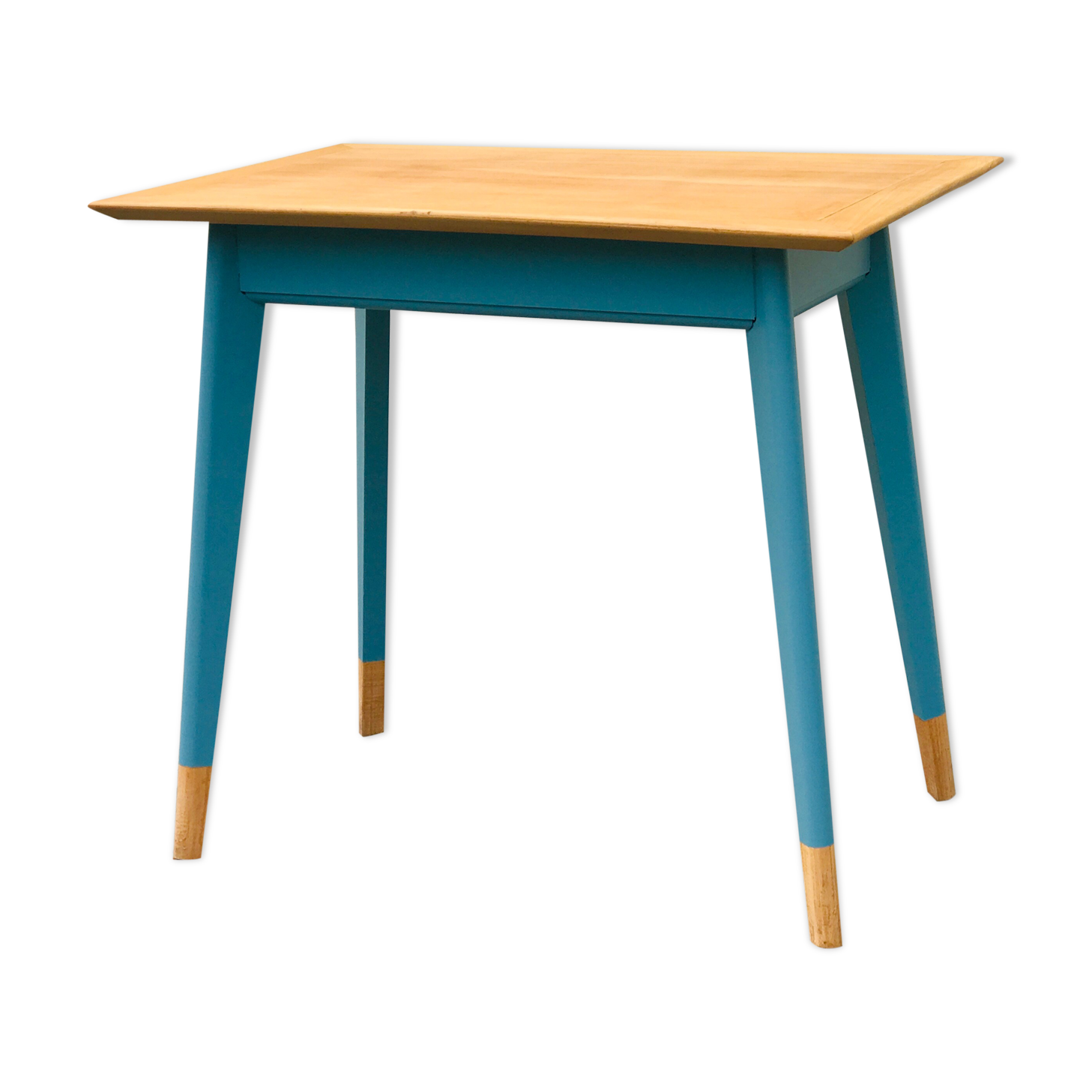 Blue compass foot table