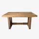 Dining Table with Extensions, 1940s In Solid Oak
