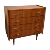 Scandinavian-style teak vintage chest of drawers