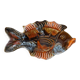 Butter dish "Fish", Vallauris