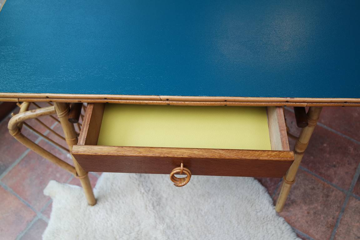 Louis Sognot Rattan Child desk