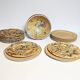 15-piece Provençal ceramic tableware and salad bowl set from the 20th century.