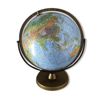 Globe in relief 70s
