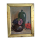 Signed still life oil painting