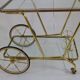 Elegant food trolley - brass - vintage.
