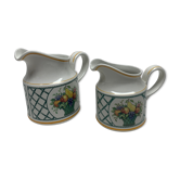 Lot 2 milk jars villeroy & boch basket