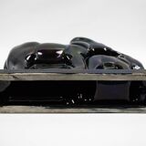 Charles lemanceau, saint-clément earthenware factory - elephant and baby elephant