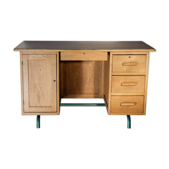 Desk  of schoolmaster, 50's, 60's, signed DELAGRAVE
