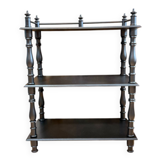 Antique black patinated shelf