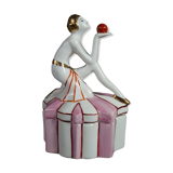 Box or candy porcelain Art Deco style