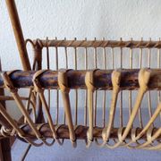 Porte revue rotin bambou vintage