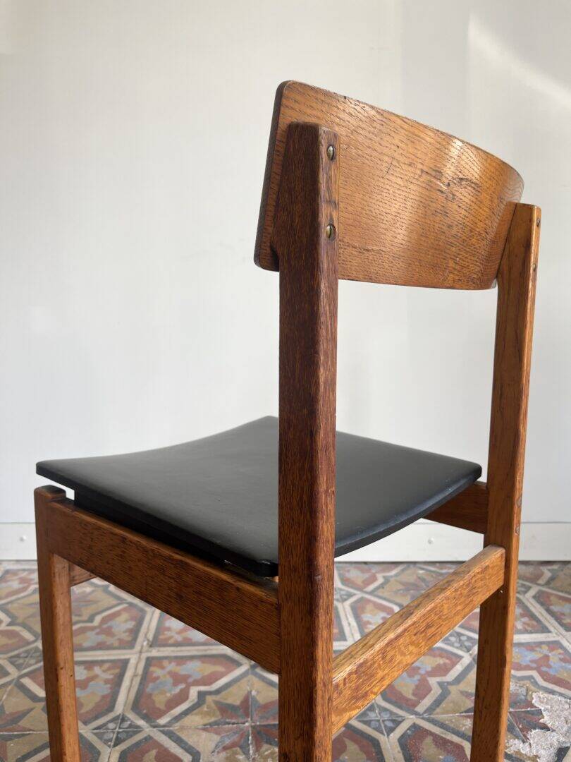 'Abstracta' set of 6 dining chairs – Jos De Mey for Van den Berghe – Pauvers