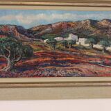 Original Swedish Oil on Canvas – “Bergsby Taragona” by Henry Eldin