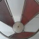 Porte parapluie en métal perforé des années 60