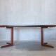 Table ronde danoise en bois de rose, années 1960