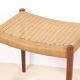 Tabouret Niels O. Møller Modèle 80a en Teck, Danemark des années 1960