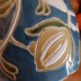 Vase boule vintage  en grès vernissé