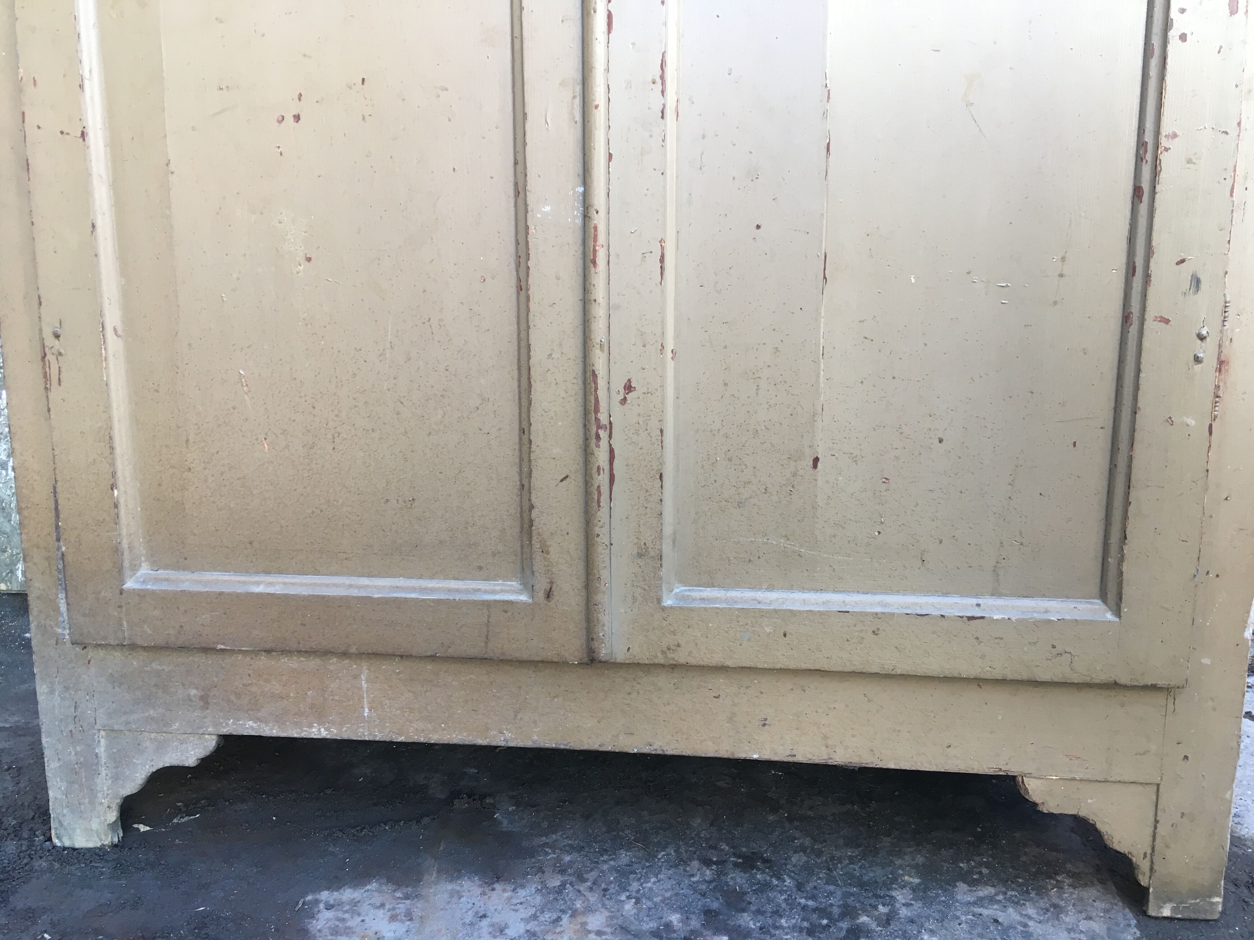 Paris beige patina pine armoire