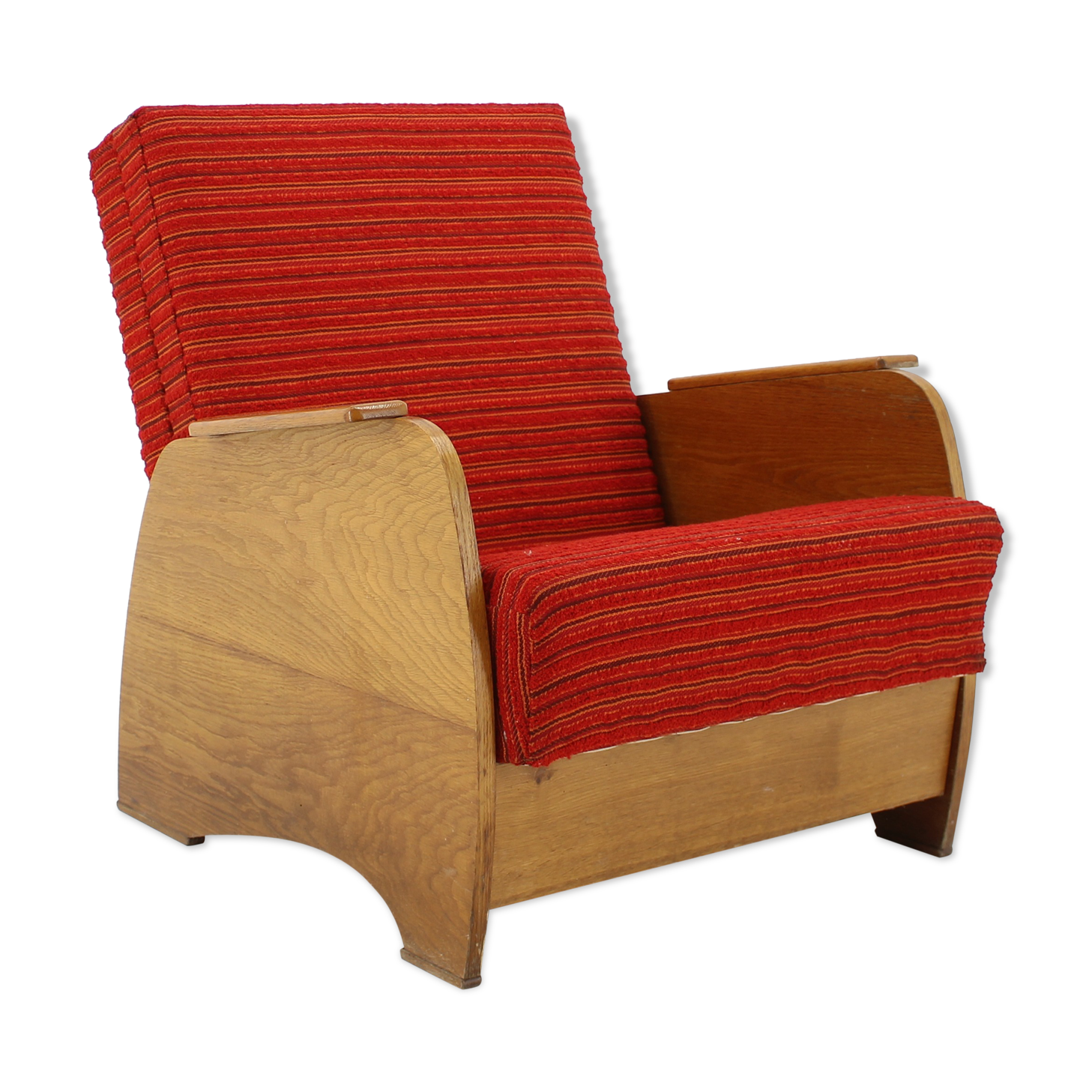 1960s Armchair convertible to Daybed, Czechoslovakia