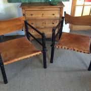 Paire de fauteuils safari